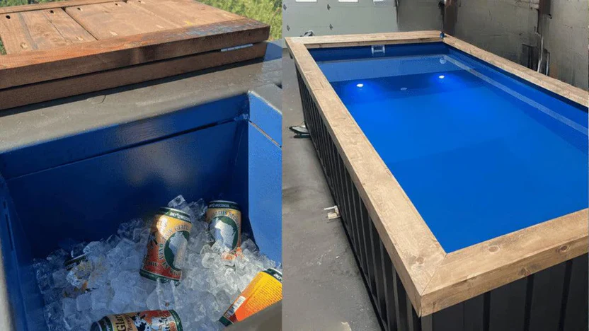 piscine conteneur « one tripper » de 6 m x 6 m piscine conteneur « one tripper » de 6 m x 6 m